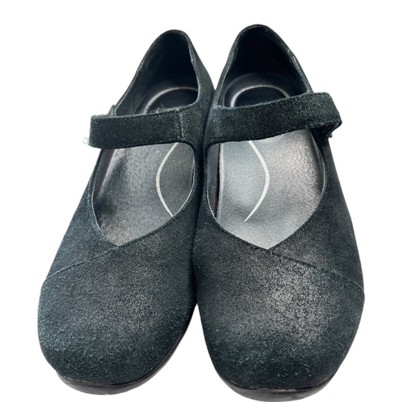 Dansko Black Nappa Opal Mary Jane Comfort Work Shoes Flats Sz EU 39 US 8.5 / 9 - Picture 5 of 11